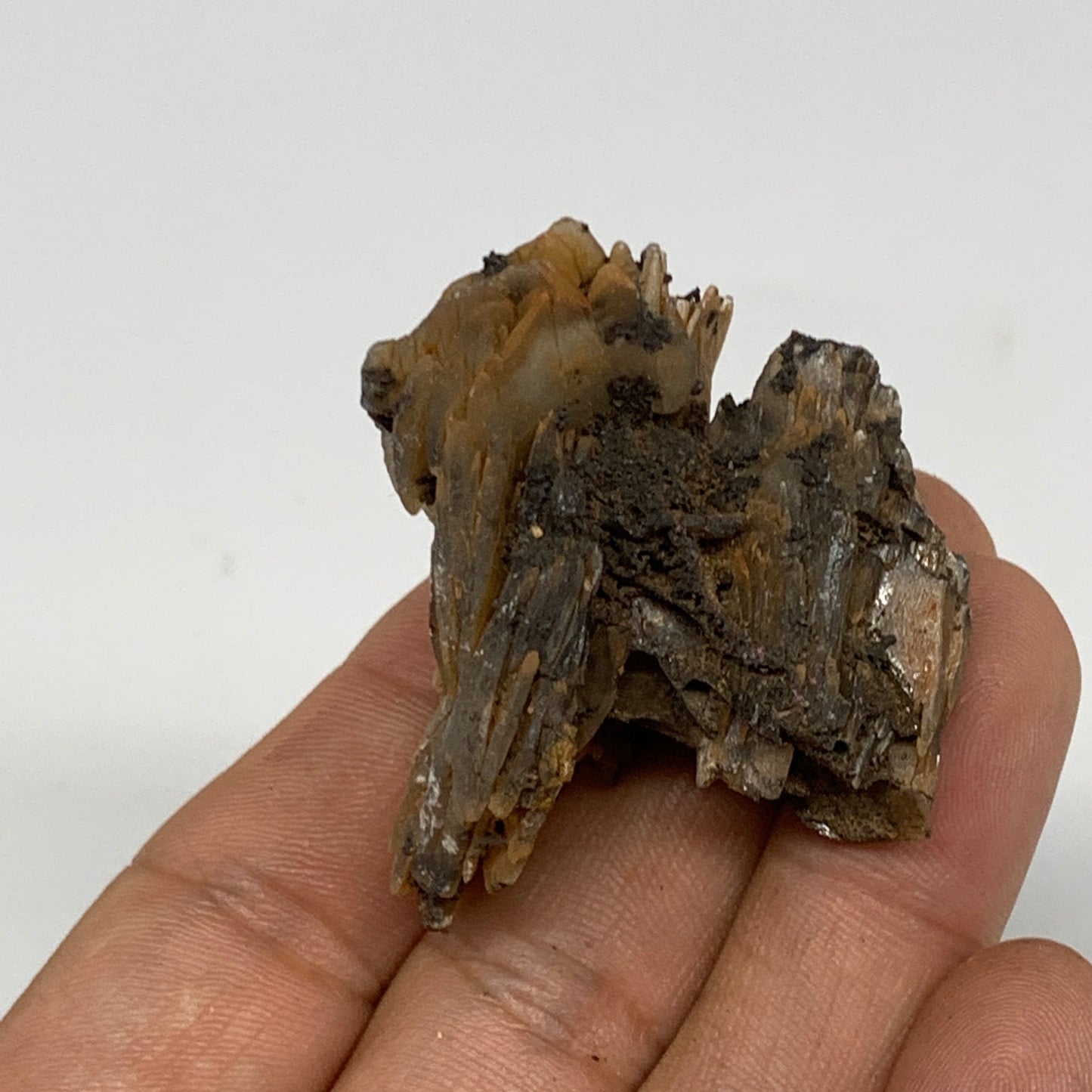 36.6g, 2"x1.4"x1.2", Natural Blue Barite Mineral Specimen @Morocco, B10764