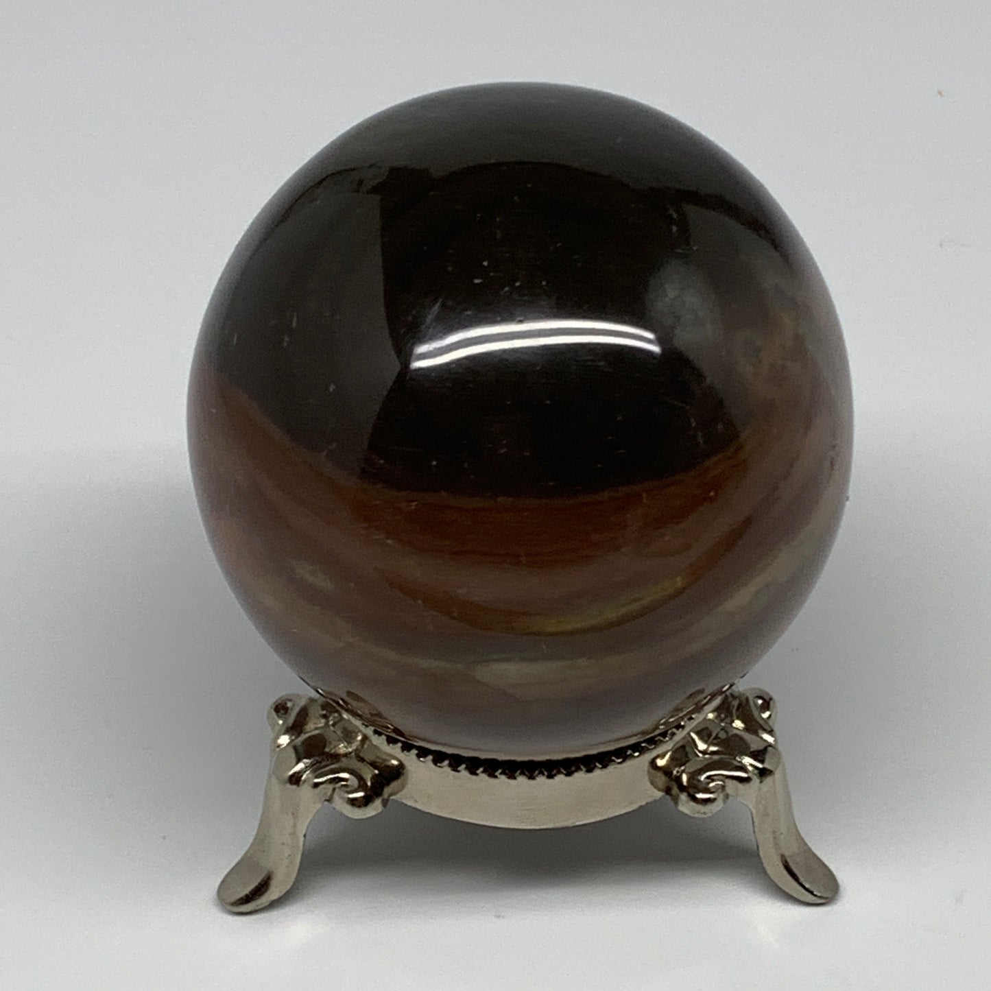 412.4g, 2.7" (67mm), Polychrome Jasper Sphere Ball Crystal Reiki @Madagascar, B1