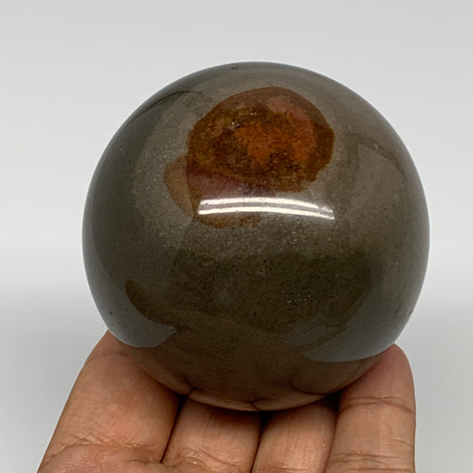 374g, 2.6" (65mm), Polychrome Jasper Sphere Ball Crystal Reiki @Madagascar, B157