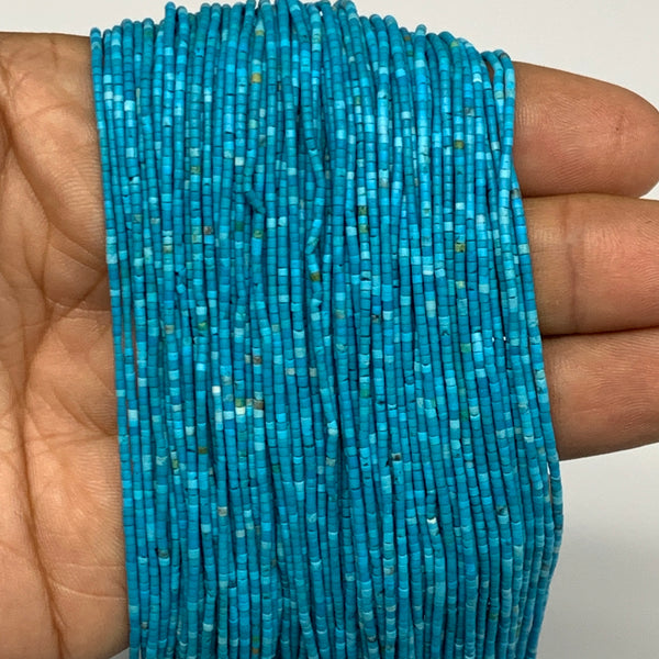1 strand, 1mm, Tiny Size Synthetic Turquoise Beads St Tube @Afghansitan, B13127