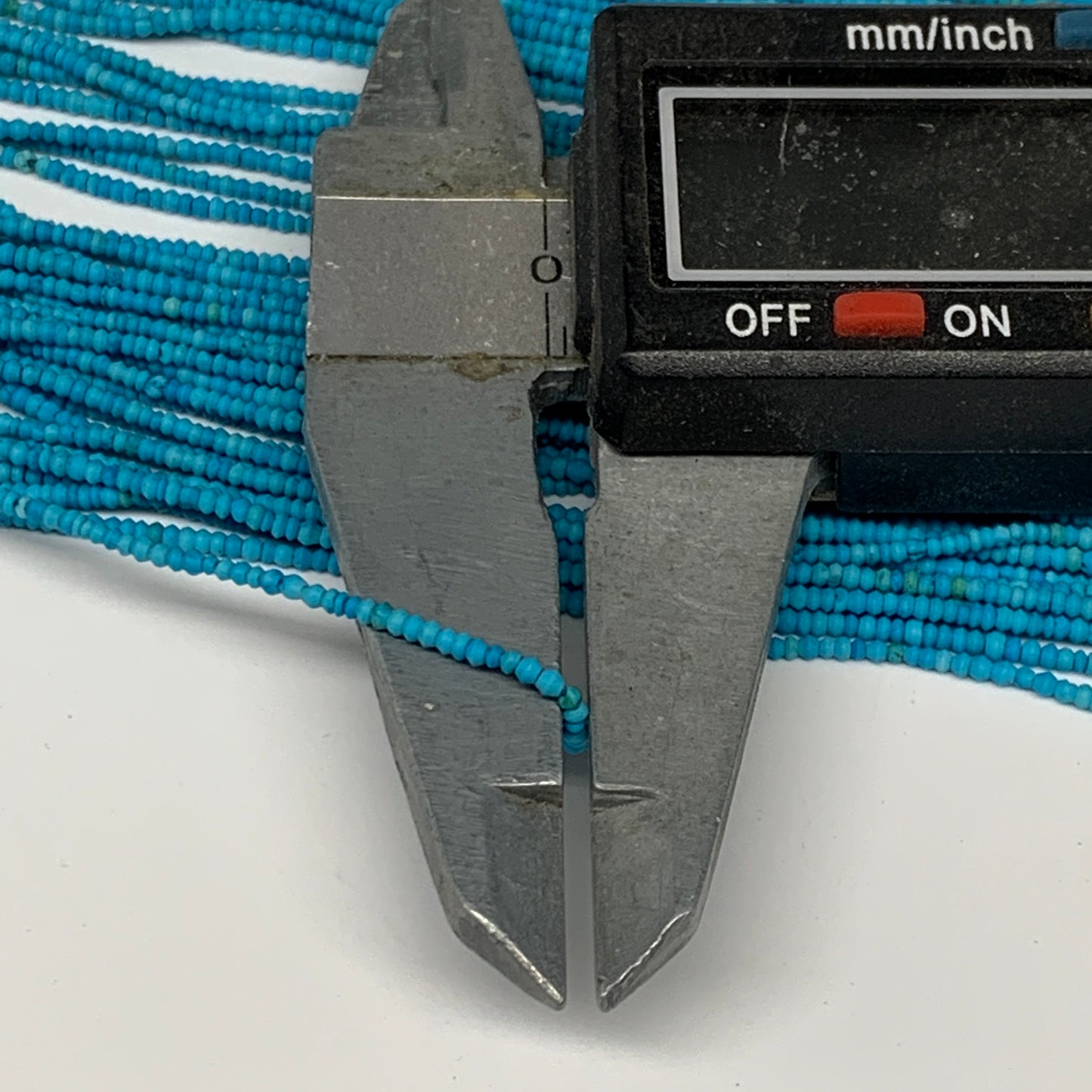 1 strand, 1mm, Tiny Size Synthetic Turquoise Beads St disc @Afghansitan, B13128