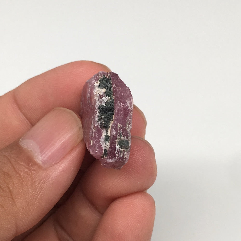 10.6g, 23mm x 21mm, Natural Ruby Crystal Slice Corundum Mineral Specimen, RC09