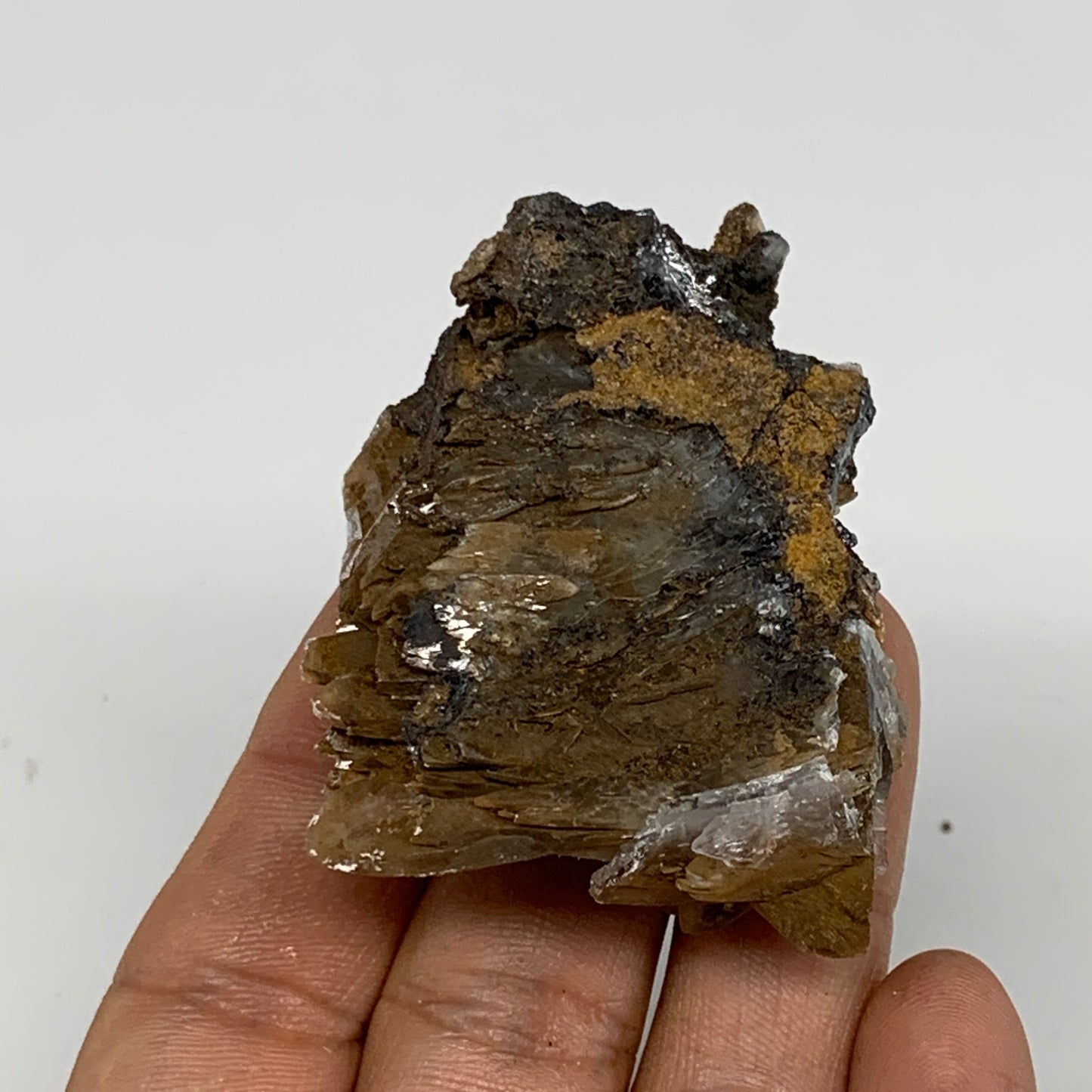 63.4g, 2.1"x1.6"x0.9", Small Blue Barite Mineral Specimen @Morocco, B10770