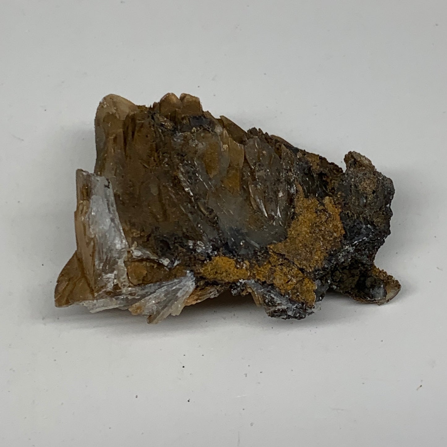 63.4g, 2.1"x1.6"x0.9", Small Blue Barite Mineral Specimen @Morocco, B10770