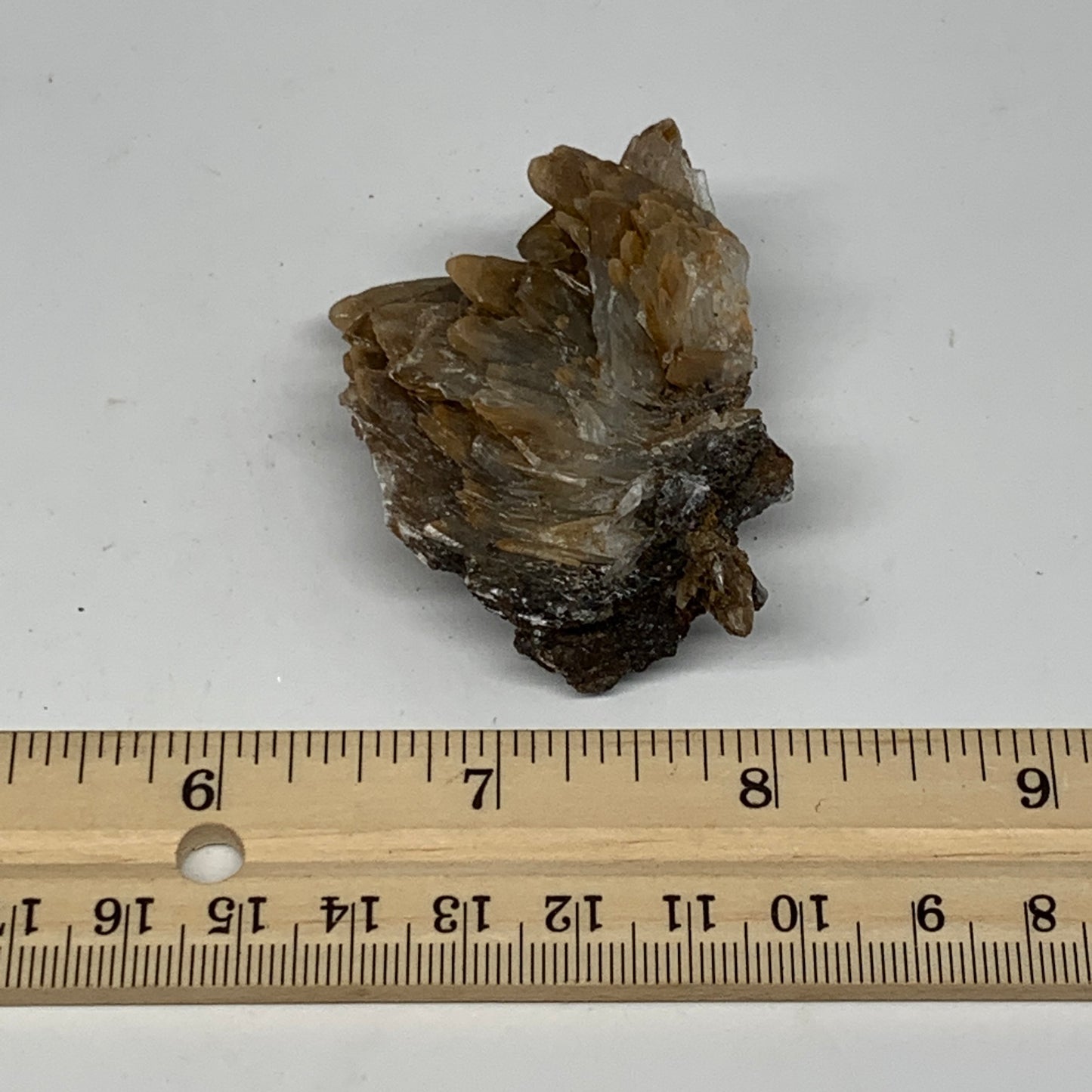 63.4g, 2.1"x1.6"x0.9", Small Blue Barite Mineral Specimen @Morocco, B10770