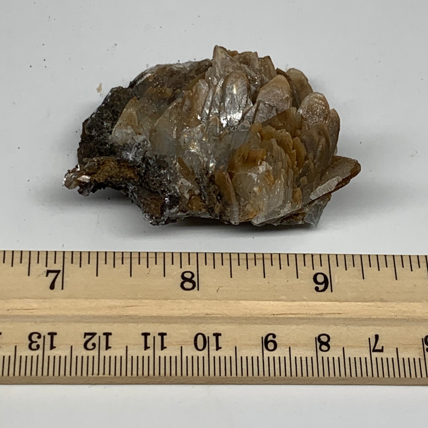 63.4g, 2.1"x1.6"x0.9", Small Blue Barite Mineral Specimen @Morocco, B10770