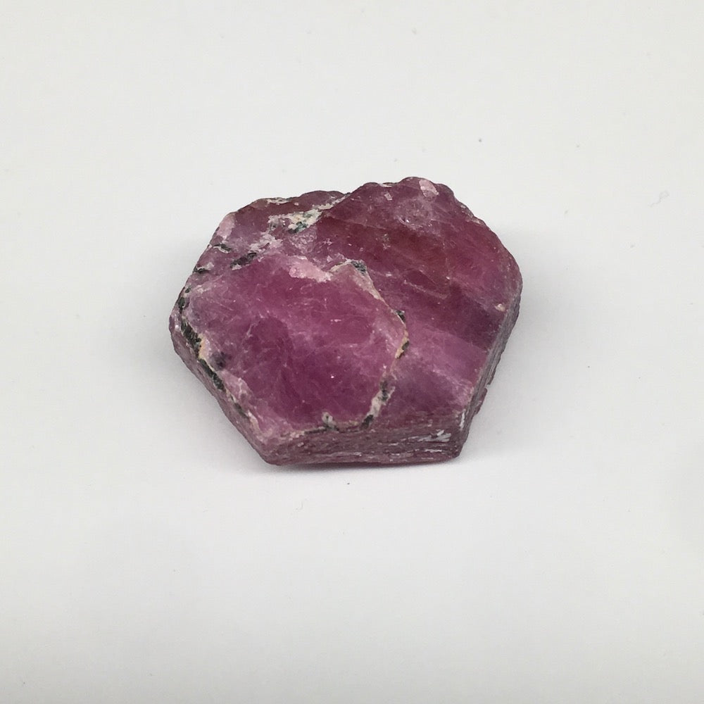 18.6g, 26mm x 21mm, Natural Ruby Crystal Slice Corundum Mineral Specimen, RC10