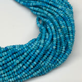 1 strand, 1-2mm, Tiny Size Synthetic Turquoise Beads Strand Saucer Disc @Afghani