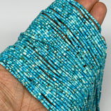 1 strand, 1-2mm, Tiny Size Synthetic Turquoise Beads Strand Tube @Afghanistan, B