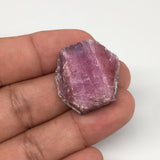 14.2g, 25mm x 24mm, Natural Ruby Crystal Slice Corundum Mineral Specimen, RC13