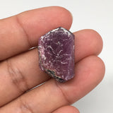 12.4g, 25mm x 16mm, Natural Ruby Crystal Slice Corundum Mineral Specimen, RC16