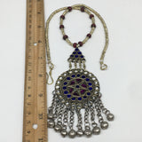 Kuchi Necklace Afghan Tribal Fashion Colorful Glass ATS Necktie Necklace, KN406