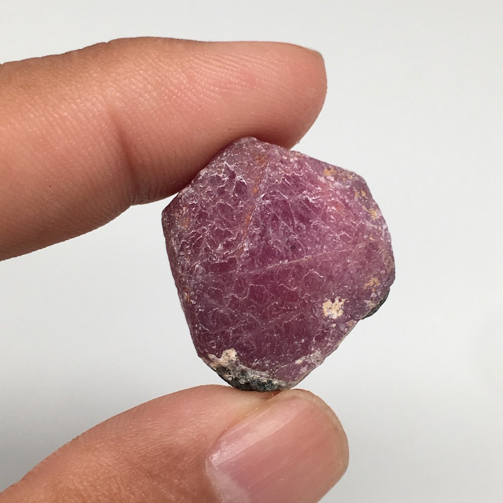 13.3g, 22mm x 20mm, Natural Ruby Crystal Slice Corundum Mineral Specimen, RC19