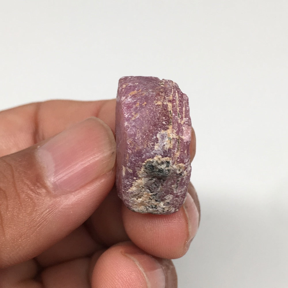 13.3g, 22mm x 20mm, Natural Ruby Crystal Slice Corundum Mineral Specimen, RC19