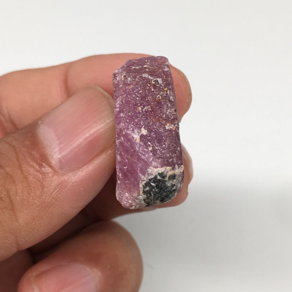 13.3g, 22mm x 20mm, Natural Ruby Crystal Slice Corundum Mineral Specimen, RC19