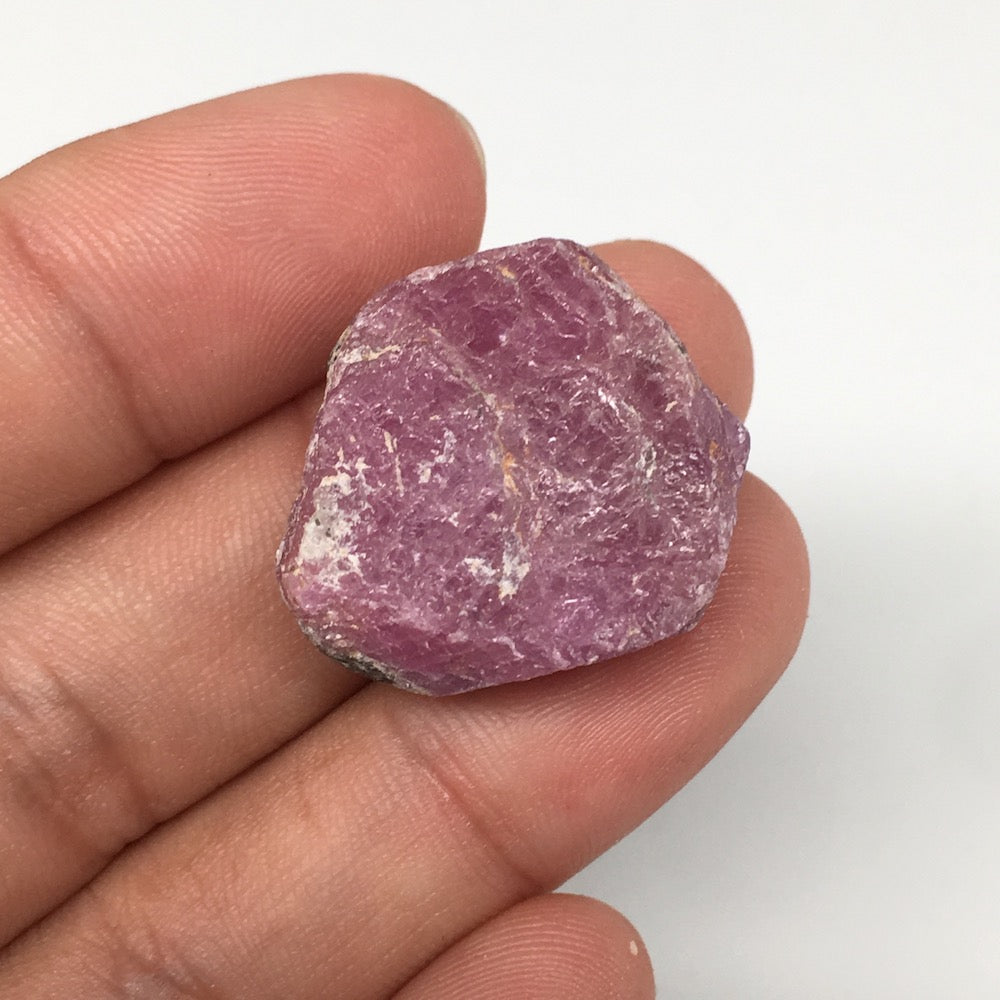 13.3g, 22mm x 20mm, Natural Ruby Crystal Slice Corundum Mineral Specimen, RC19
