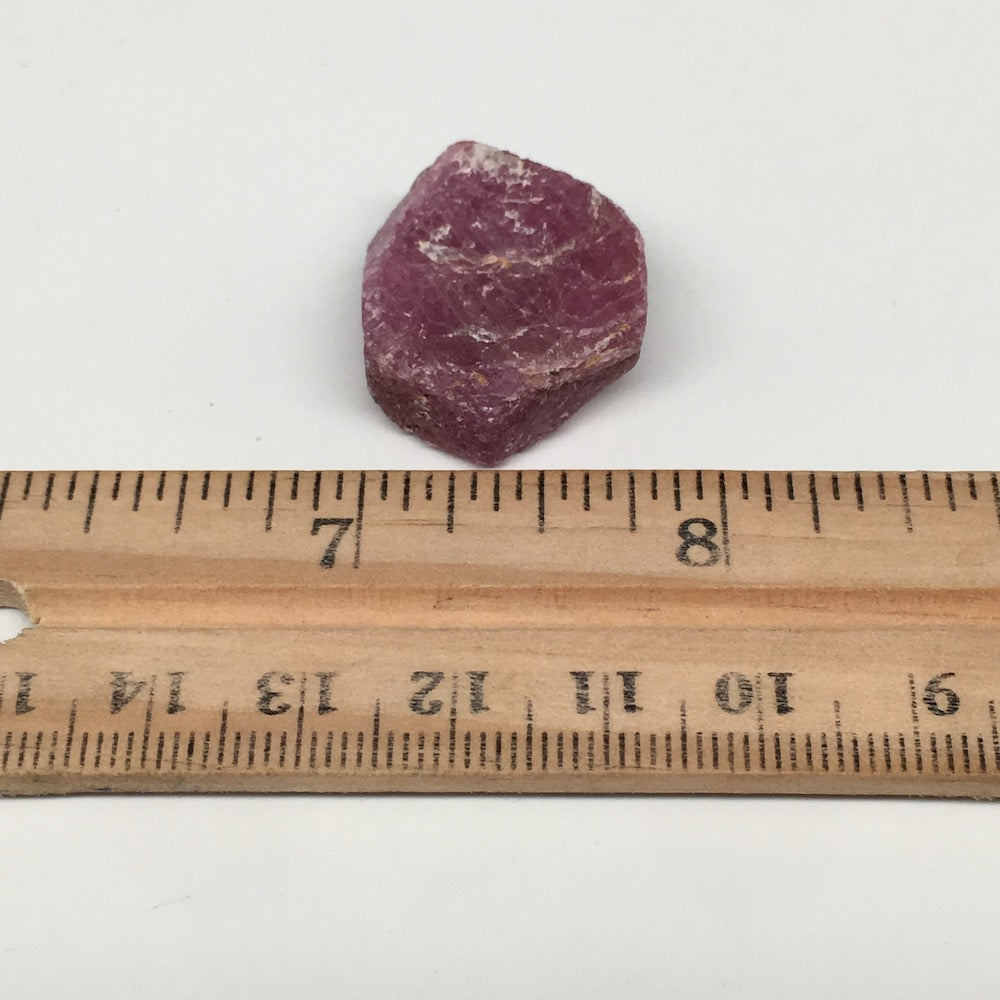 13.3g, 22mm x 20mm, Natural Ruby Crystal Slice Corundum Mineral Specimen, RC19