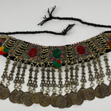 214.9g, 12"x5.5"Kuchi Choker Necklace Multi-Color Tribal Gypsy Bohemian,B14027