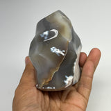 575g, 3.6"x3.2"x2.1", Orca Agate Flame Gemstones Home Decor @Madagascar, B19515