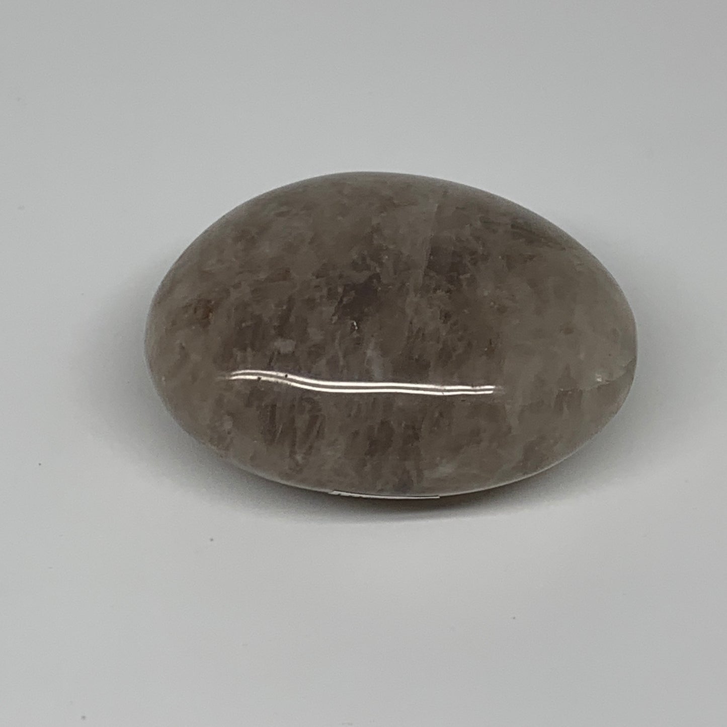 142g ,2.6"x2"x1.2", Blue Rose Quartz Palm-stone @Madagascar,B25261