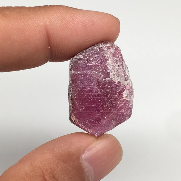 13g, 28mm x 19mm, Natural Ruby Crystal Slice Corundum Mineral Specimen, RC22