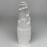 6.3 lb,11.75"x3.3" White Selenite (Satin Spar) Rough Lamp W/Chord @Morocco,B1240