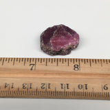 12.3g, 25mm x 20mm, Natural Ruby Crystal Slice Corundum Mineral Specimen, RC23