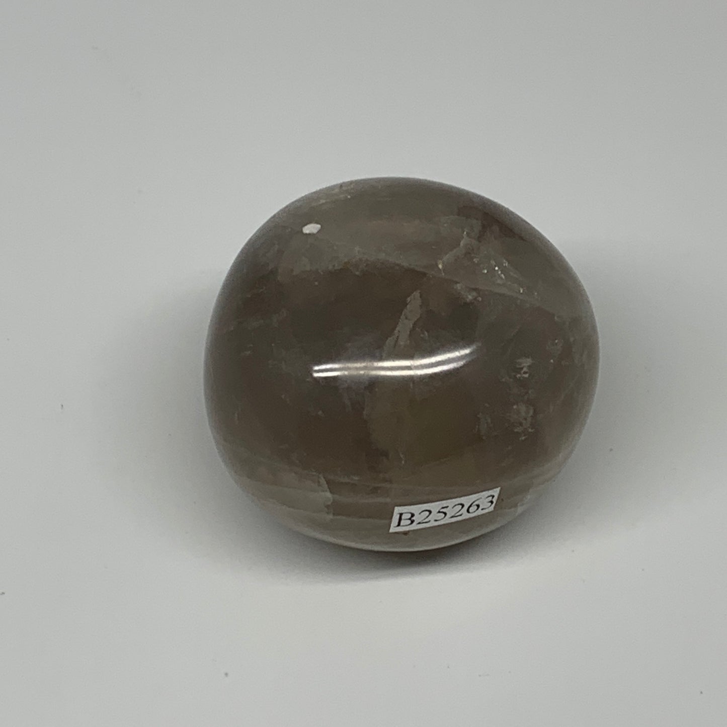 158g ,2"x1.9"x1.7", Blue Rose Quartz Palm-stone @Madagascar,B25263