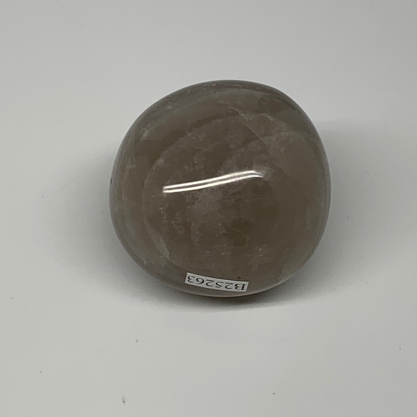 158g ,2"x1.9"x1.7", Blue Rose Quartz Palm-stone @Madagascar,B25263