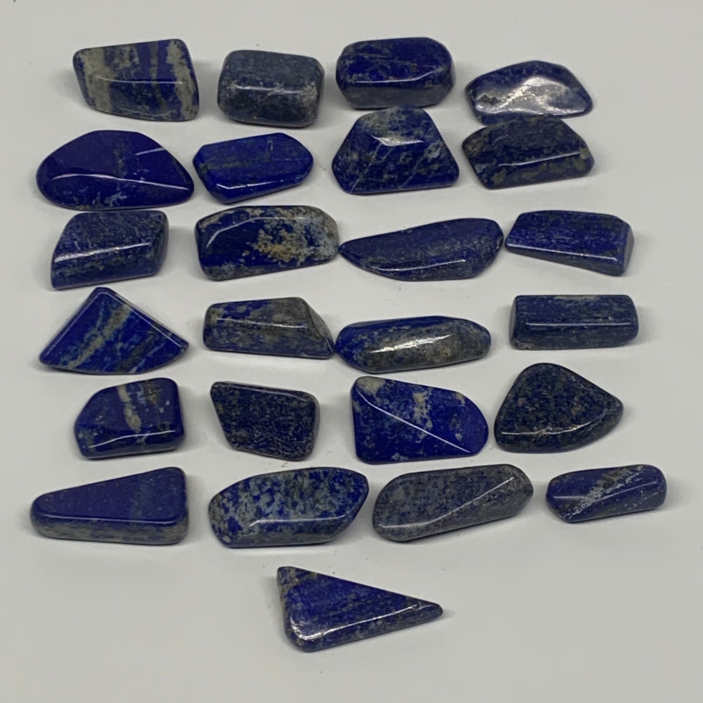 148.2g, 0.8"-1.3", 25pcs, Natural Lapis Lazuli Tumbled Stone Polished @Afghanist