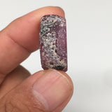 12.1g, 23mm x 20mm, Natural Ruby Crystal Slice Corundum Mineral Specimen, RC26