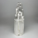 7.35 lb,12"x3.8" White Selenite (Satin Spar) Rough Lamp W/Chord @Morocco,B12411