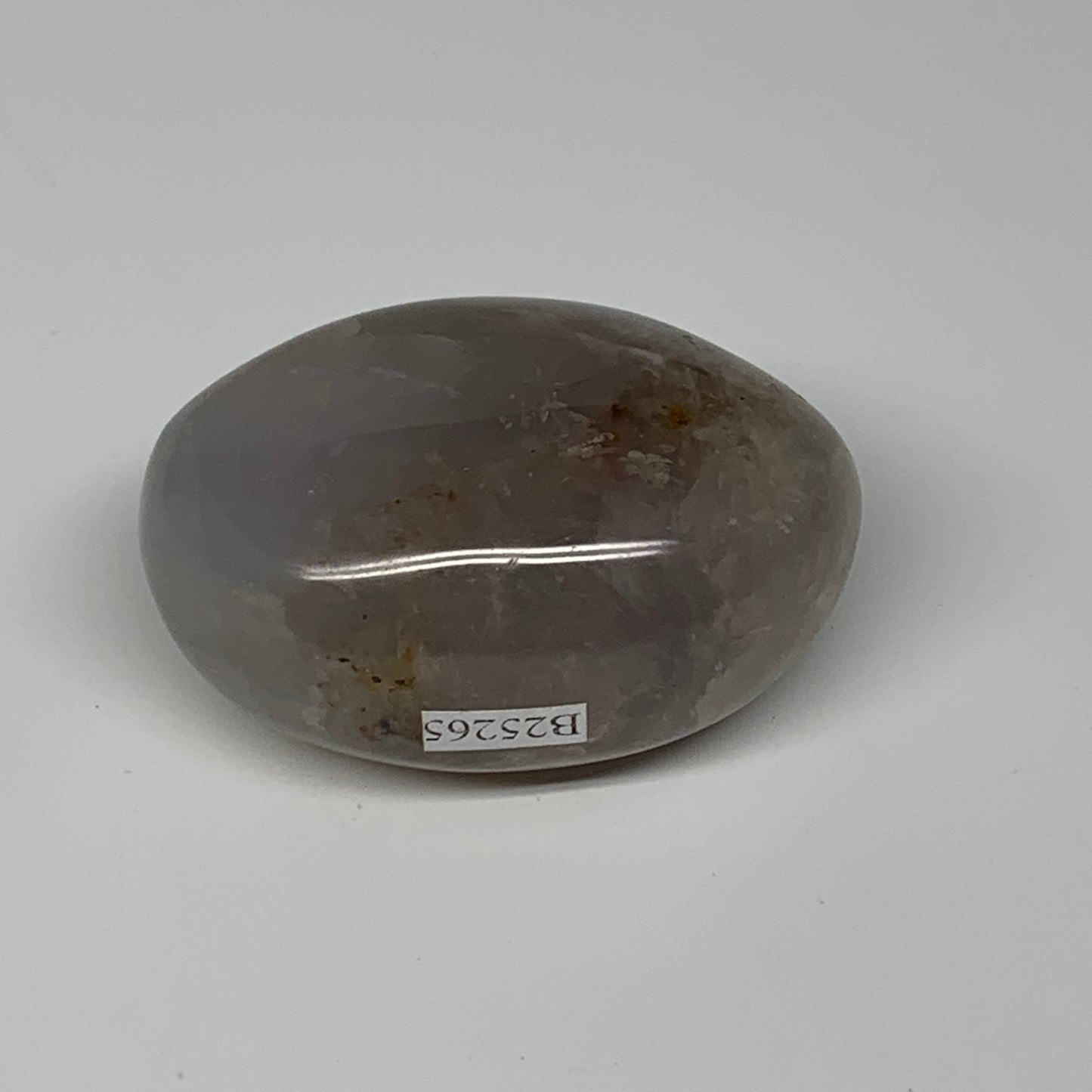 137.5g ,2.5"x1.7"x1.3", Blue Rose Quartz Palm-stone @Madagascar,B25265