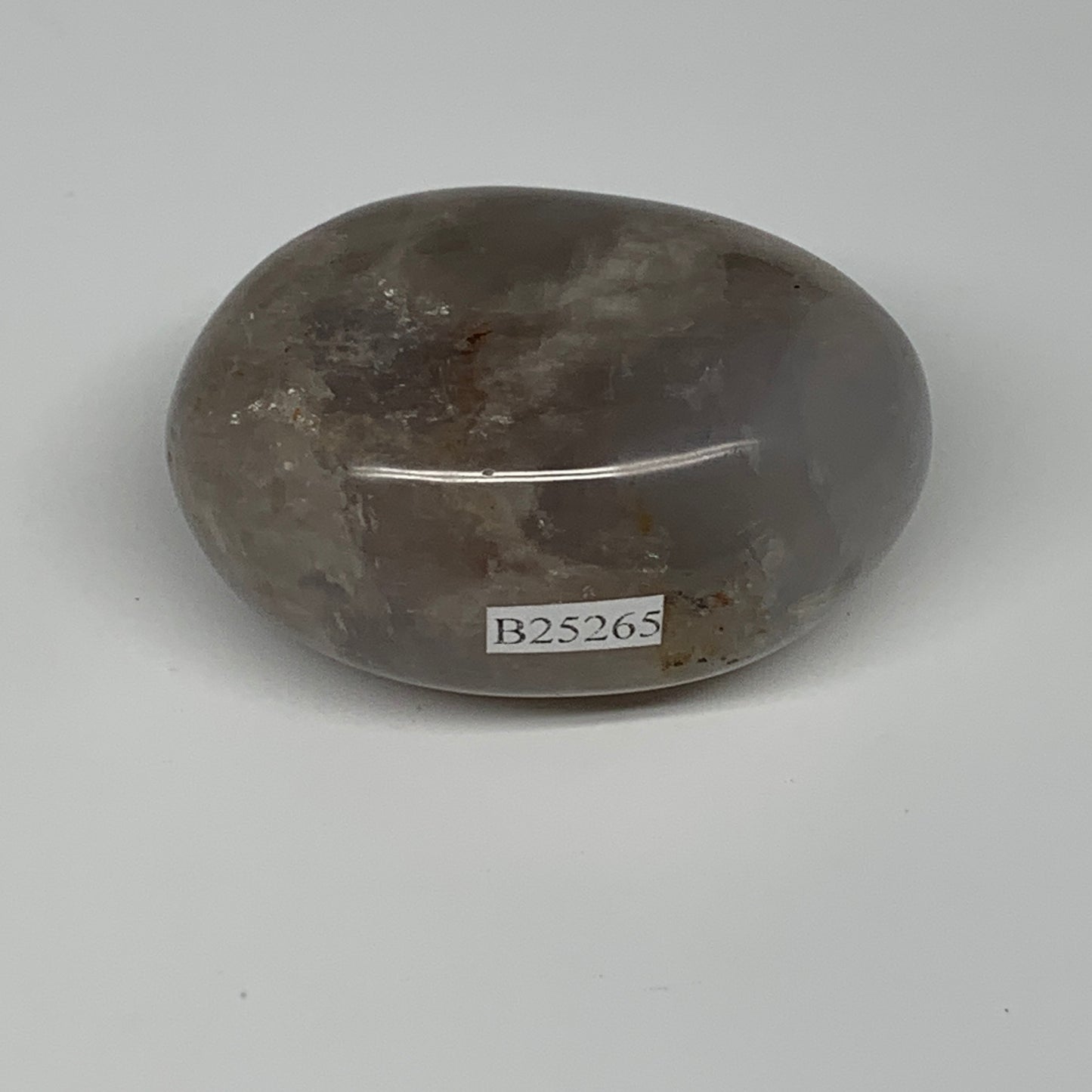 137.5g ,2.5"x1.7"x1.3", Blue Rose Quartz Palm-stone @Madagascar,B25265