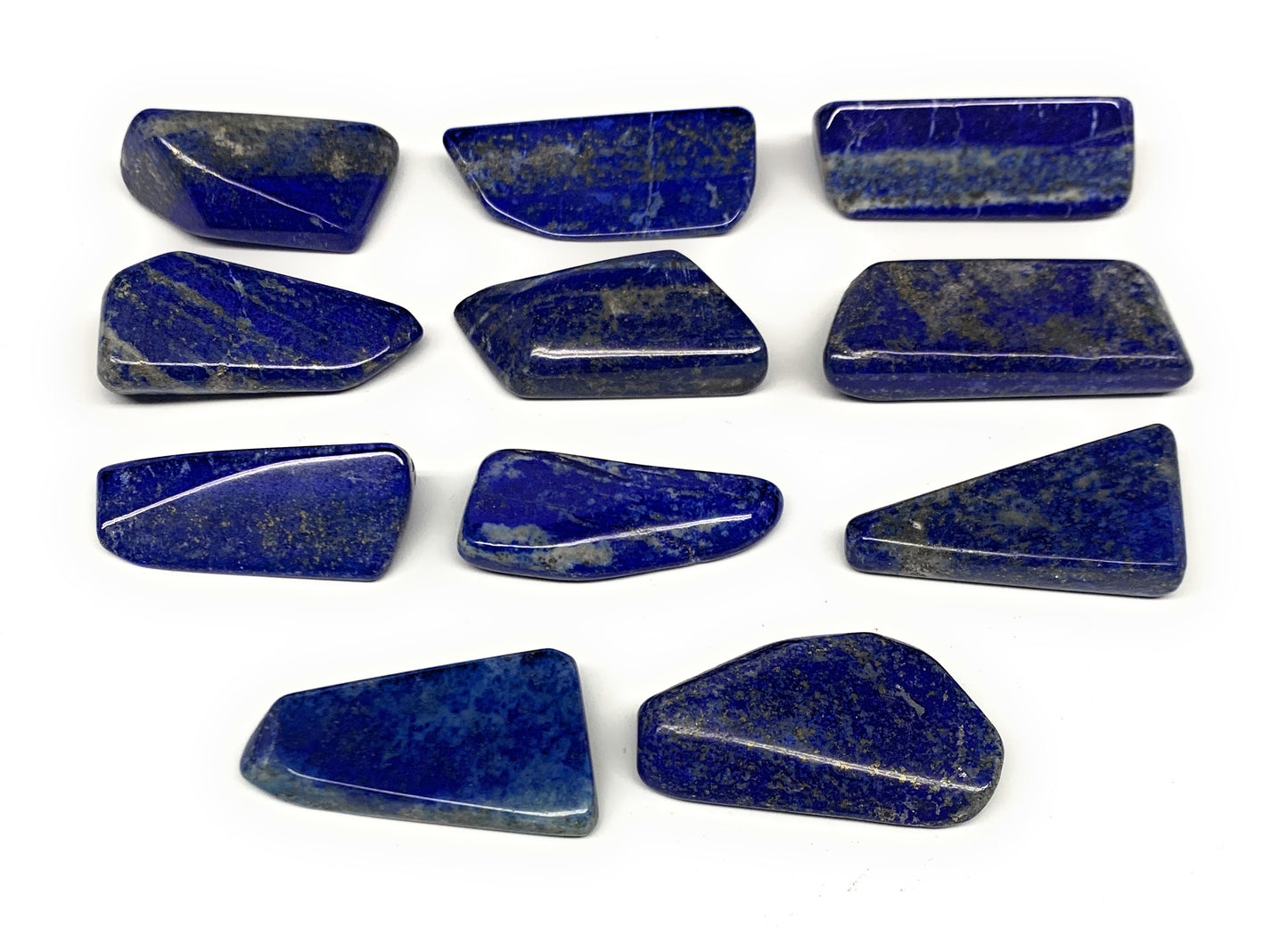 141.4g, 1.1"-1.8", 11pcs, Natural Lapis Lazuli Tumbled Stone Polished @Afghanist