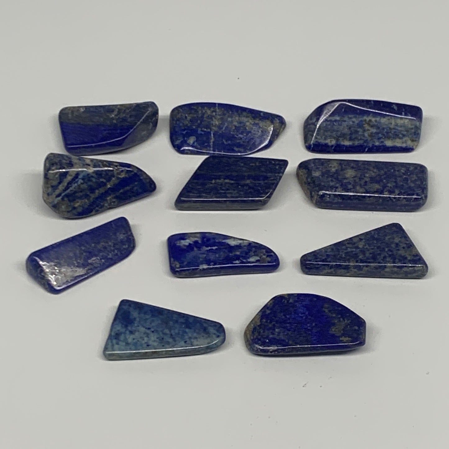 141.4g, 1.1"-1.8", 11pcs, Natural Lapis Lazuli Tumbled Stone Polished @Afghanist