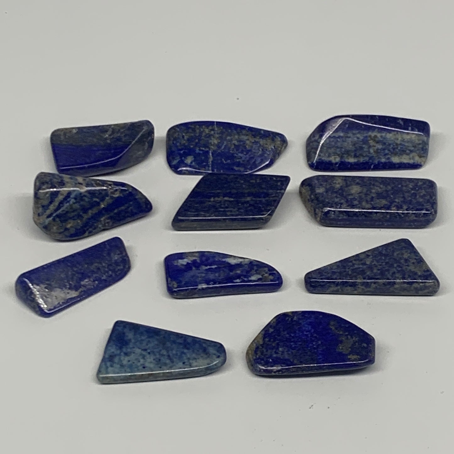 141.4g, 1.1"-1.8", 11pcs, Natural Lapis Lazuli Tumbled Stone Polished @Afghanist