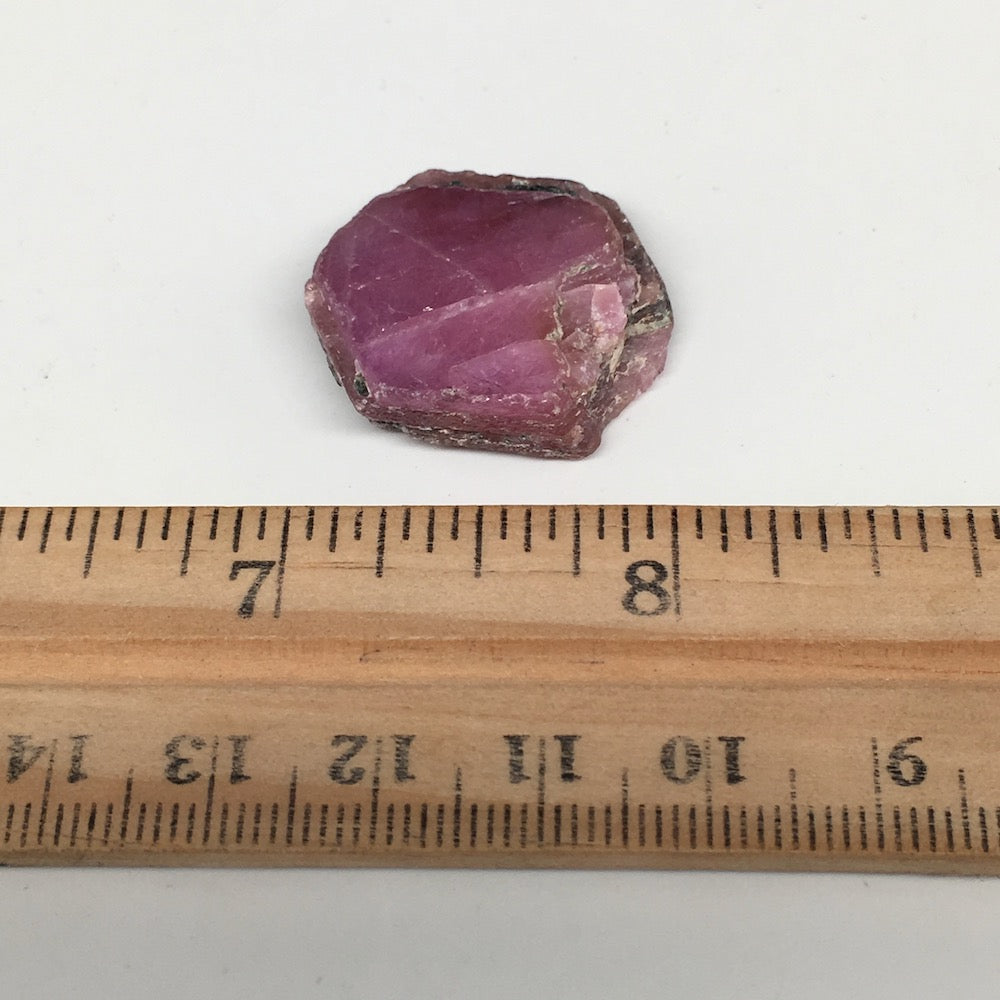 10.2g, 26mm x 22mm, Natural Ruby Crystal Slice Corundum Mineral Specimen, RC27