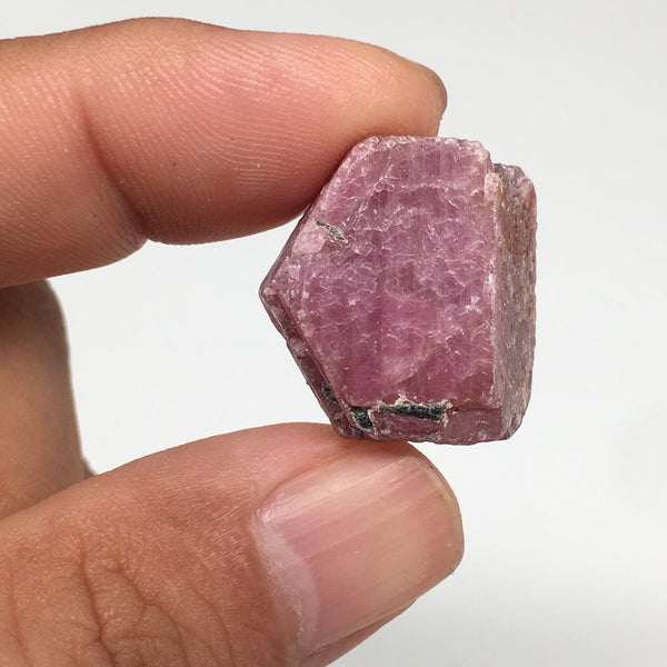 9.7g, 22mm x 21mm, Natural Ruby Crystal Slice Corundum Mineral Specimen, RC28