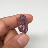 13.5g, 25mm x 19mm, Natural Ruby Crystal Slice Corundum Mineral Specimen, RC29