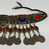 300g, 12"x5"Kuchi Choker Necklace Multi-Color Tribal Gypsy Bohemian,B14039