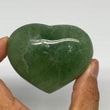 155.4g, 2" x 2.5" x 1.2" Fluorite Heart Healing Crystal @Madagascar, B17343