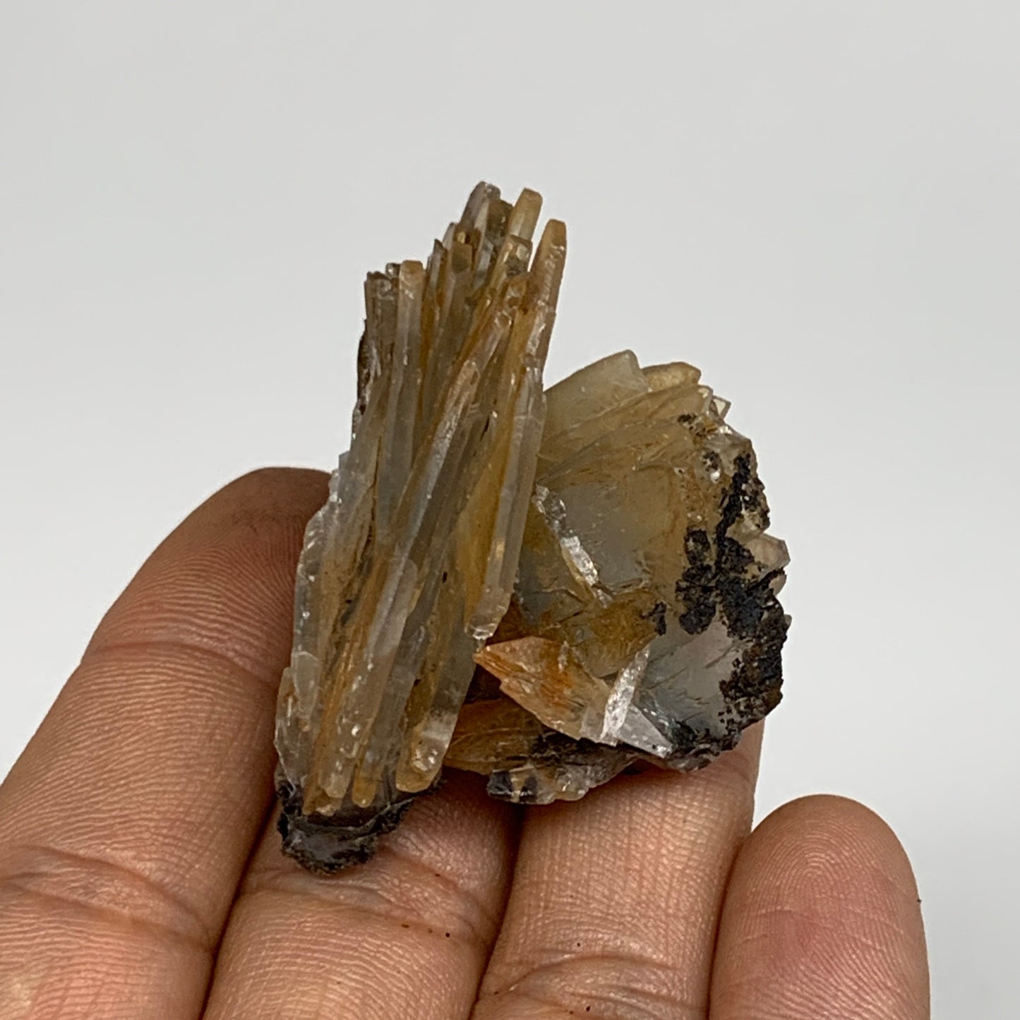 42.7g, 1.9"x1.8"x1.1", Small Blue Barite Mineral Specimen @Morocco, B10795