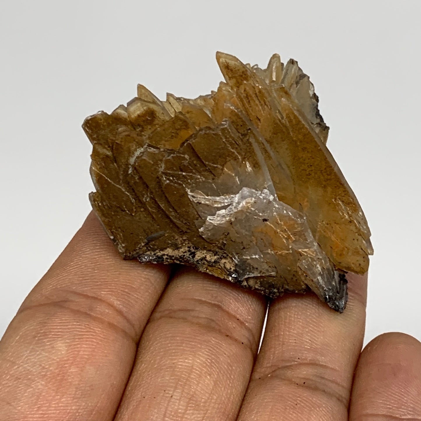 42.7g, 1.9"x1.8"x1.1", Small Blue Barite Mineral Specimen @Morocco, B10795