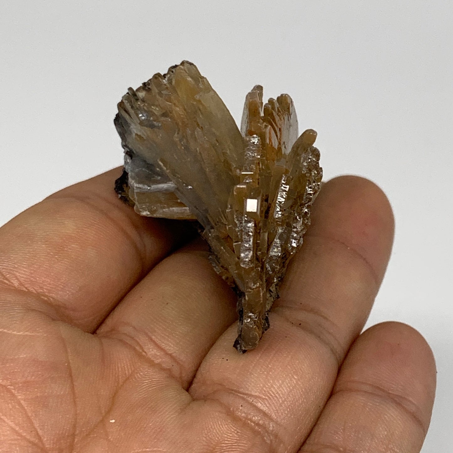 42.7g, 1.9"x1.8"x1.1", Small Blue Barite Mineral Specimen @Morocco, B10795