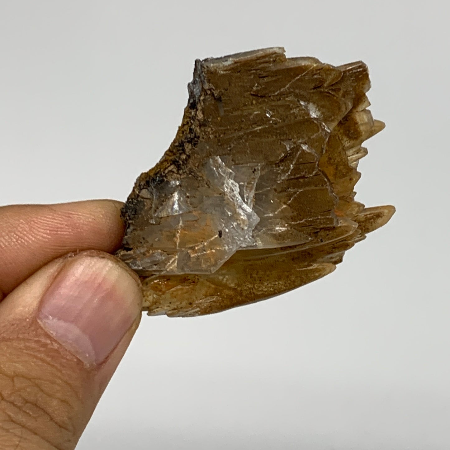 42.7g, 1.9"x1.8"x1.1", Small Blue Barite Mineral Specimen @Morocco, B10795