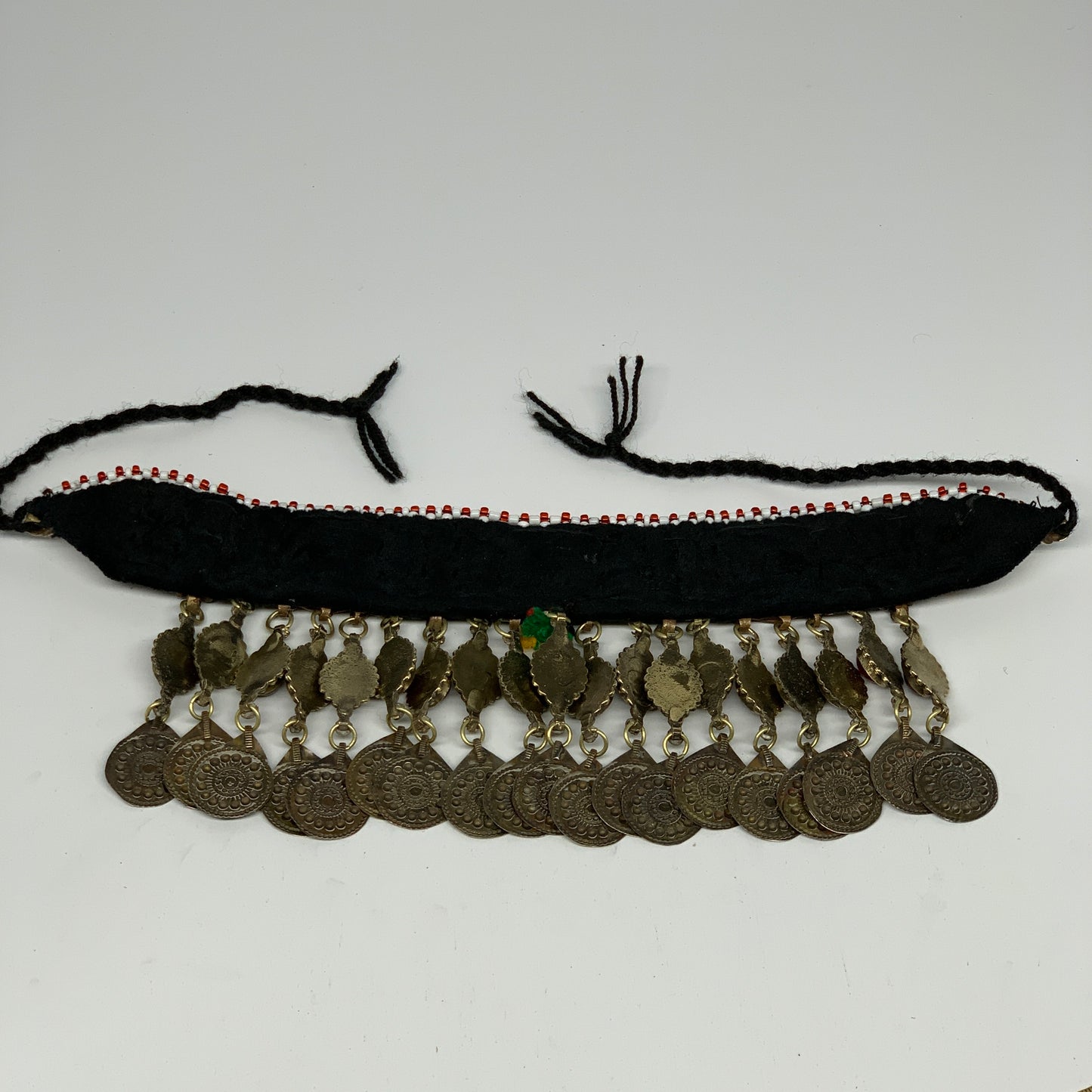 305g, 12"x4.75"Kuchi Choker Necklace Multi-Color Tribal Gypsy Bohemian,B14044