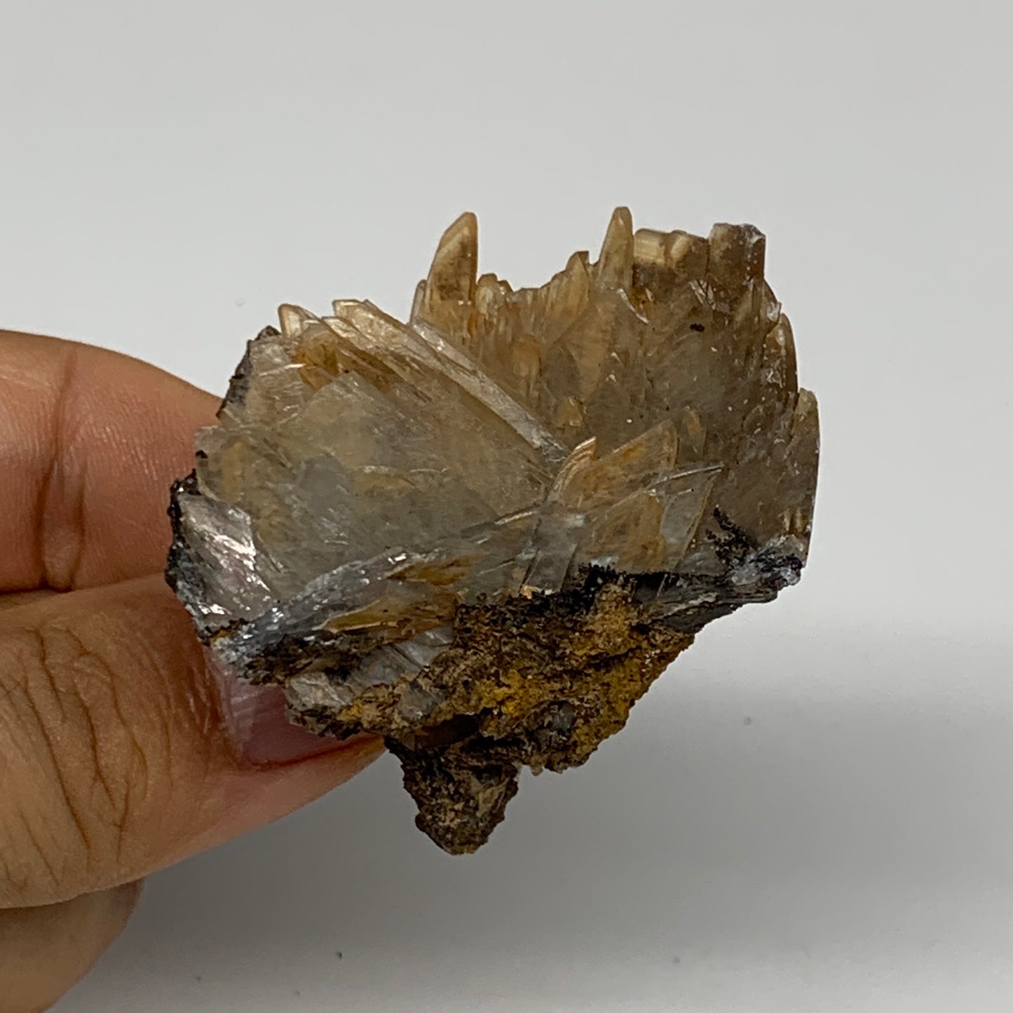 42.7g, 1.9"x1.8"x1.1", Small Blue Barite Mineral Specimen @Morocco, B10795