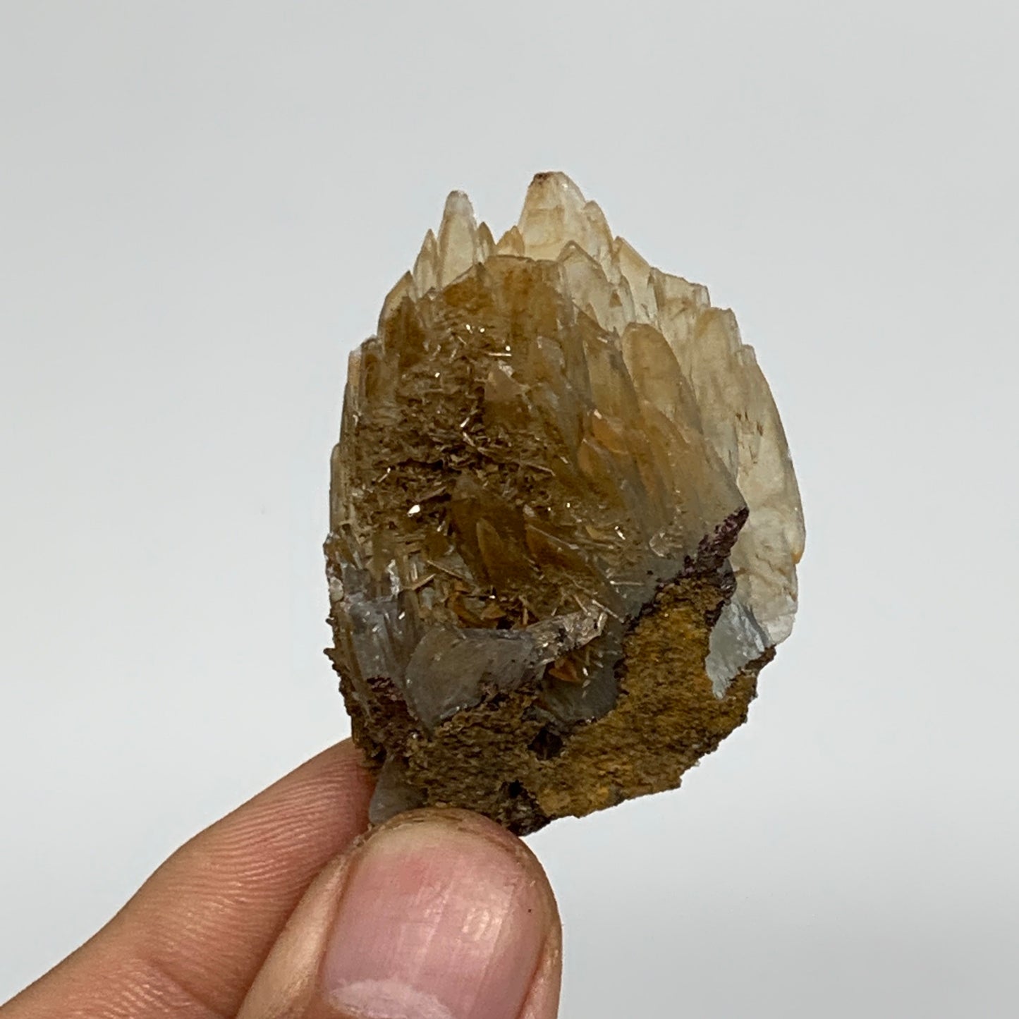 26g, 1.9"x1.3"x0.7", Small Blue Barite Mineral Specimen @Morocco, B10796