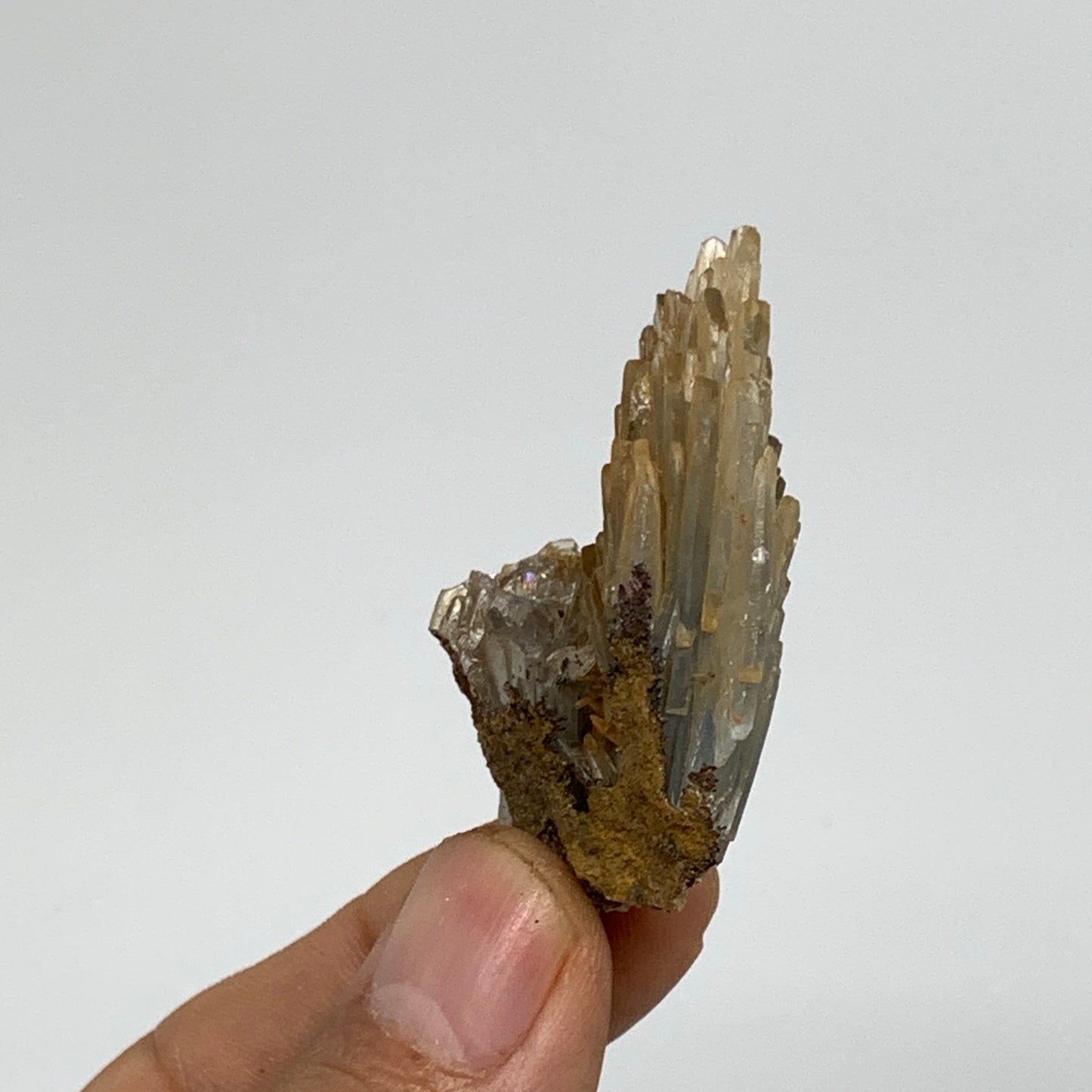 26g, 1.9"x1.3"x0.7", Small Blue Barite Mineral Specimen @Morocco, B10796